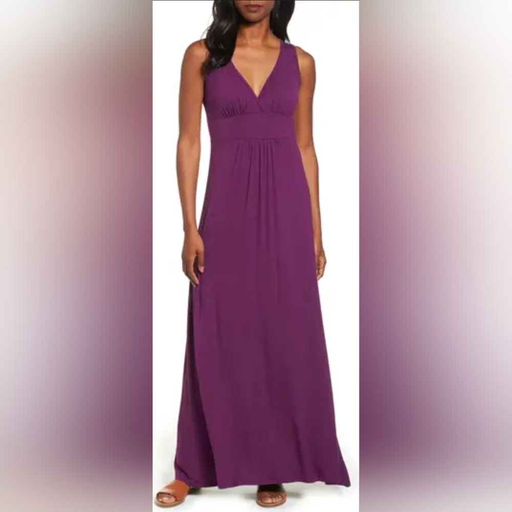 Loveappella NWT Vibrant Purple Maxi Dress